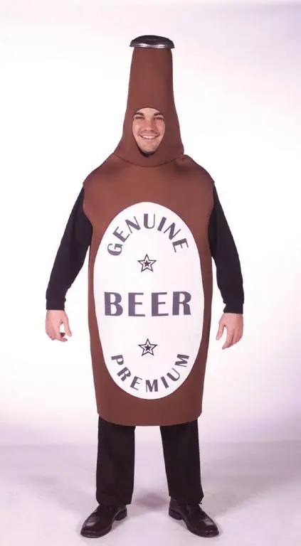 Beer Bottle Adult Costume 1 Beer Bottle Adult Costume