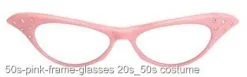 50s Pink Frame Glasses