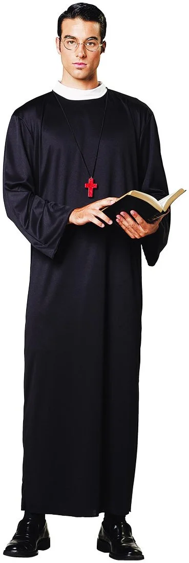 Priest Robe Adult Costume 1 Priest Robe Adult Costume