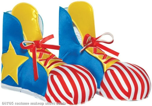 Clown Adult Shoe Covers Circus Costume 1 Clown Adult Shoe Covers Circus Costume