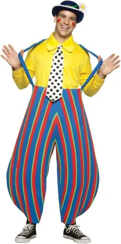 Stripey The Clown Adult Circus Costume