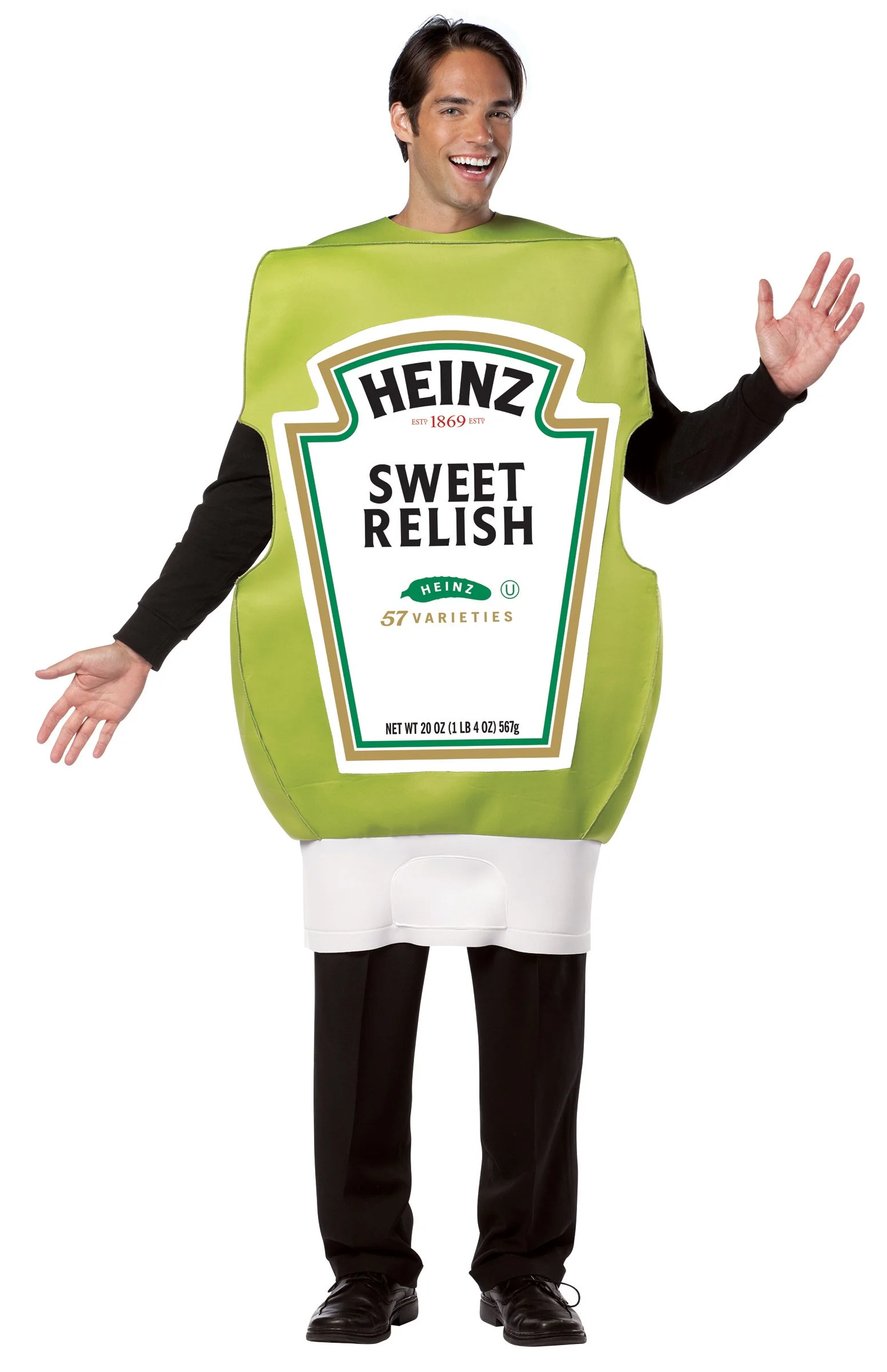 Heinz Relish Squeeze Bottle Adult Costume 1 Heinz Relish Squeeze Bottle Adult Costume
