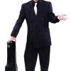 Blue Zoot Suit W/ White Pin Stripe Adult Costume: Size 40