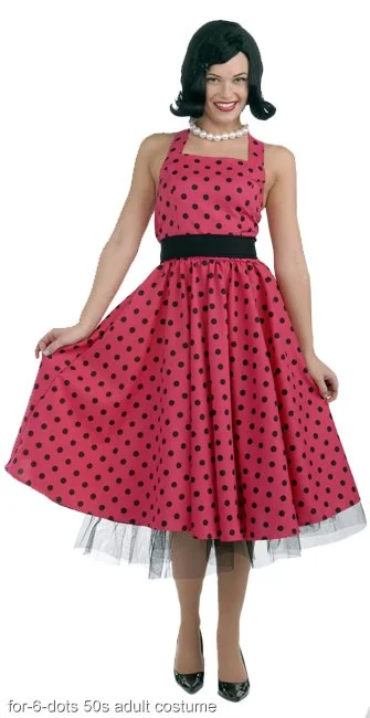 Pretty In Polka Dots Adult 50s Costume 1 Pretty In Polka Dots Adult 50s Costume