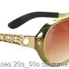 Classic Gold Elvis Glasses