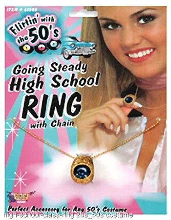 High School Class Ring Necklace 1 High School Class Ring Necklace