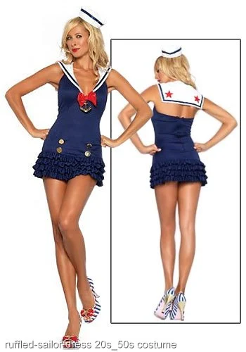 Ruffled Sailor Dress Costume 1 Ruffled Sailor Dress Costume