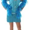 Sequin & Fringe Turquoise Flapper